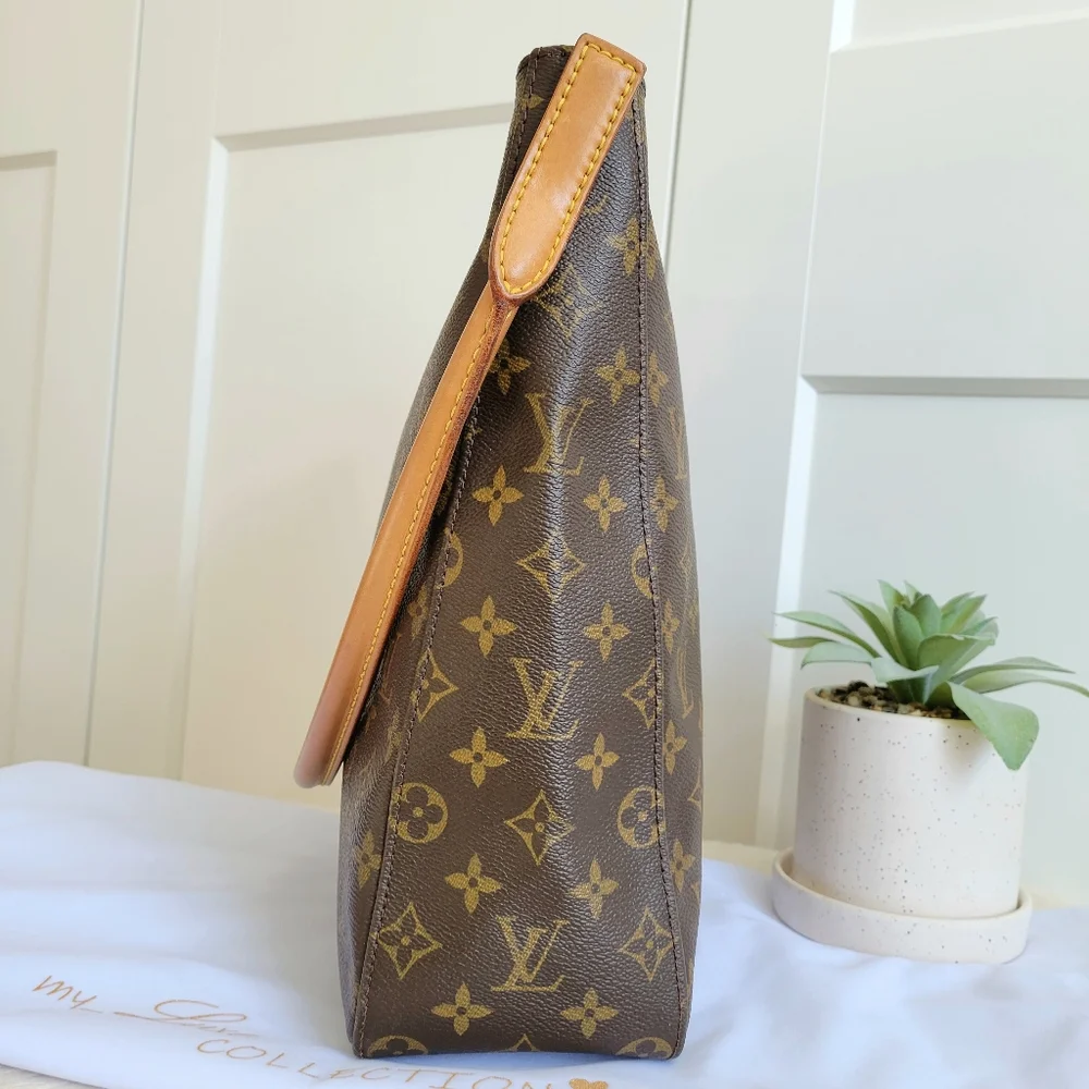 💕DISCONTINUED Very Rare Shoulder Bag LOUIS VUITTON Looping GM  Monogram